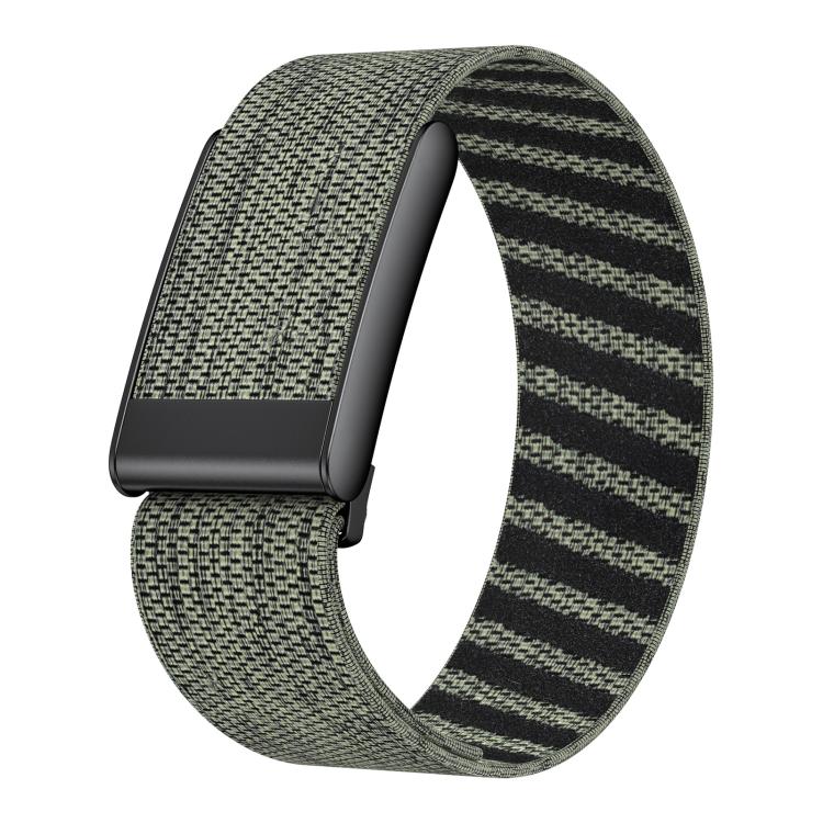 Bracelet de montre xDfind Sport à boucle noire élastique en nylon à motif sergé, For WHOOP 5.0 Standard Version