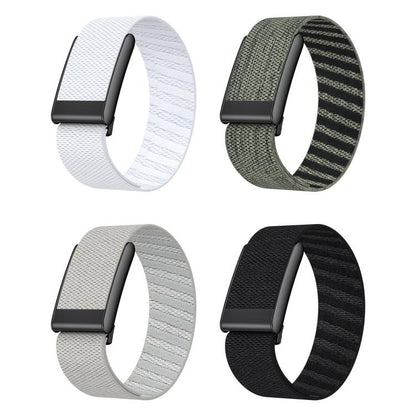Bracelet de montre xDfind Sport à boucle noire élastique en nylon à motif sergé, For WHOOP 5.0 Standard Version