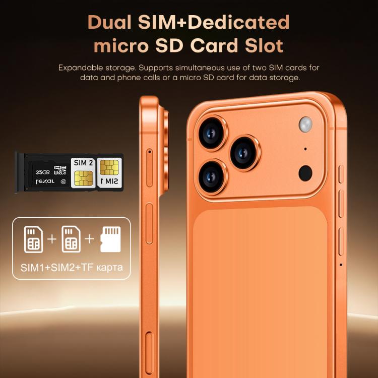 I17 Pro Max / THA97, 3 Go + 16 Go, écran 6,58 pouces, Android 10, processeur quadricœur MTK6737, réseau 4G, double SIM, EU Plug, US Plug, UK Plug, AU Plug