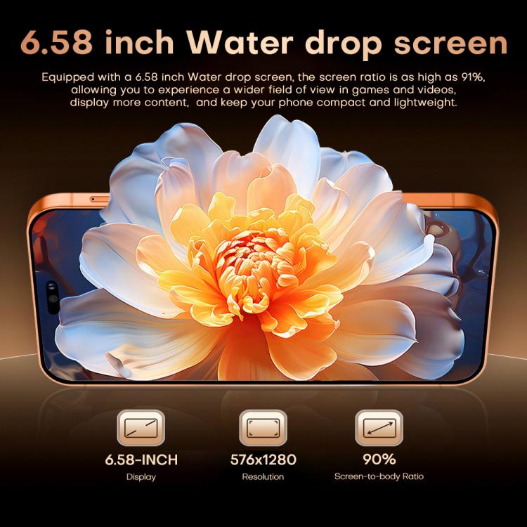 I17 Pro Max / THA97, 3 Go + 16 Go, écran 6,58 pouces, Android 10, processeur quadricœur MTK6737, réseau 4G, double SIM, EU Plug, US Plug, UK Plug, AU Plug