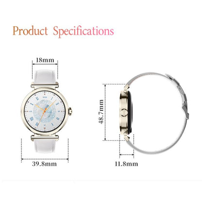 Montre connectée GTR4 pour femme avec écran TFT de 1,27 pouce, étanchéité IP68 et surveillance de la fréquence cardiaque