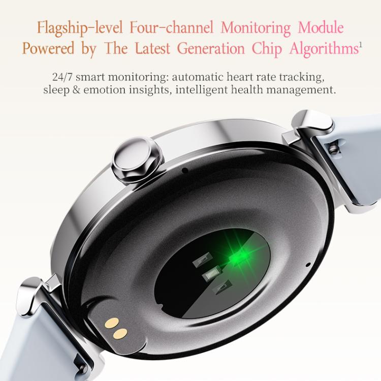 Montre connectée GTR4 pour femme avec écran TFT de 1,27 pouce, étanchéité IP68 et surveillance de la fréquence cardiaque