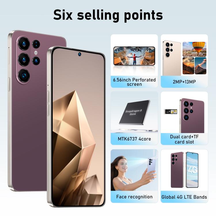 S26 Ultra / ZKU131, 3 Go + 16 Go, écran 6,56 pouces, Android 10, processeur quadricœur MTK6737, réseau 4G, double SIM, EU Plug, US Plug, UK Plug, AU Plug