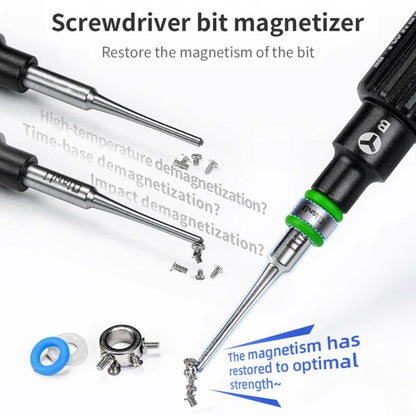 Aimant pour embouts de tournevis Qianli multicolores, compatible avec les embouts de tournevis de 4 mm, Qianli Magnetizer Screwdriver Bit