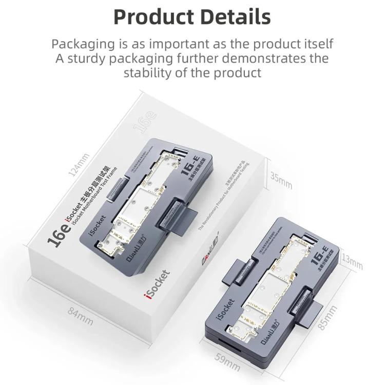 Banc de test multicouche QianLi iSocket 16E pour carte mère iPhone 16e, QianLi iSocket 16E