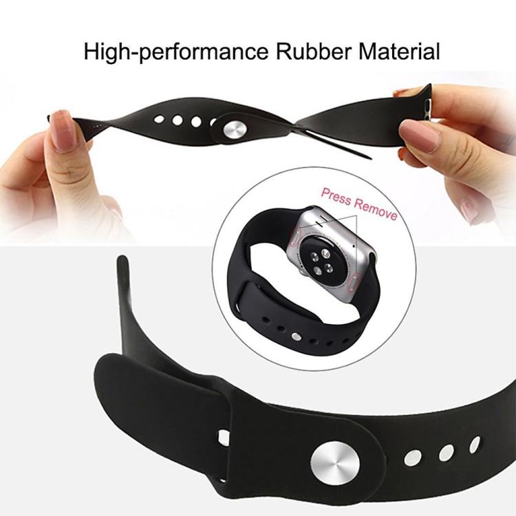 5 Pack xDfind Solid Color Silicone Sports Watch Band, For Apple Watch 42 / 44 / 45 / 46 / 49mm, For Apple Watch 38 / 40 / 41 / S11 42mm