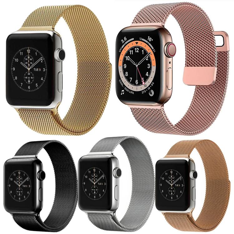 Lot de 5 bracelets de montre magnétiques en métal xDfind à boucle milanaise, For Apple Watch 42 / 44 / 45 / 46 / 49mm, For Apple Watch 38 / 40 / 41 / S11 42mm