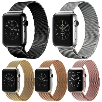 Lot de 5 bracelets de montre magnétiques en métal xDfind à boucle milanaise, For Apple Watch 42 / 44 / 45 / 46 / 49mm, For Apple Watch 38 / 40 / 41 / S11 42mm