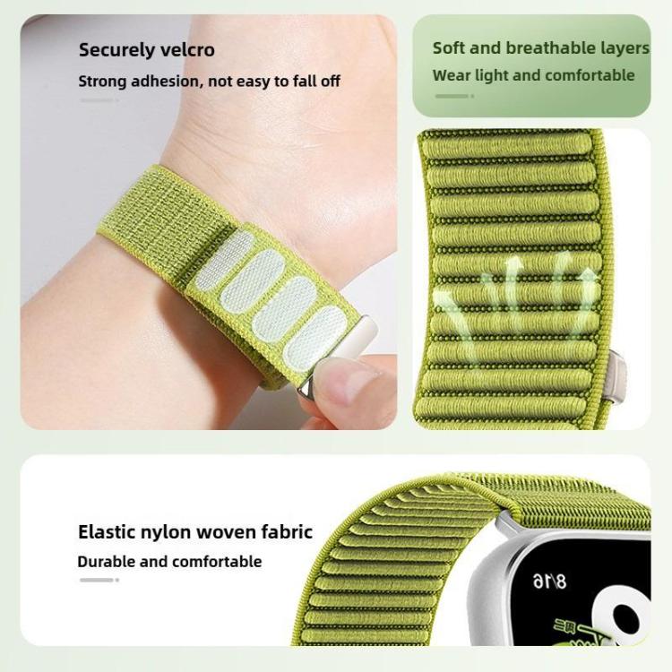 Lot de 5 bracelets de montre xDfind en nylon tissé avec fermeture auto-agrippante, For Apple Watch 42 / 44 / 45 / 46 / 49mm, For Apple Watch 38 / 40 / 41 / S11 42mm