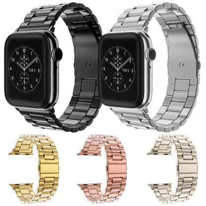 5 Pack xDfind Three Beads Fold Buckle Stainless Steel Watch Band, For Apple Watch 42 / 44 / 45 / 46 / 49mm, For Apple Watch 38 / 40 / 41 / S11 42mm