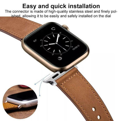 Lot de 5 bracelets de montre en cuir véritable à boucle rivetée xDfind, For Apple Watch 42 / 44 / 45 / 46 / 49mm, For Apple Watch 38 / 40 / 41 / S11 42mm