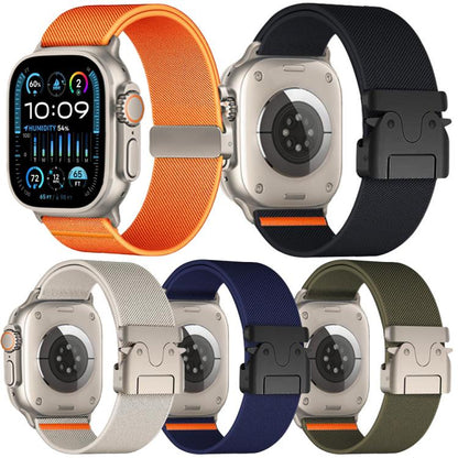 Lot de 5 bracelets de montre en nylon extensible avec boucle parachute xDfind, For Apple Watch 42 / 44 / 45 / 46 / 49mm, For Apple Watch 38 / 40 / 41 / S11 42mm