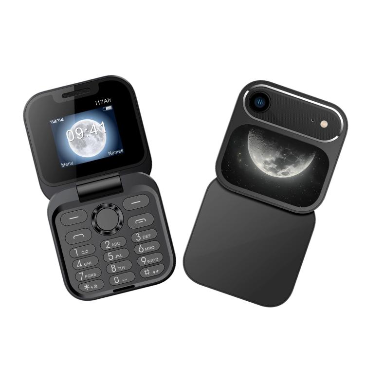 i17Air Mini Flip Dual Screen Phone, 1.8 inch, Support Bluetooth, FM, GSM, Dual SIM