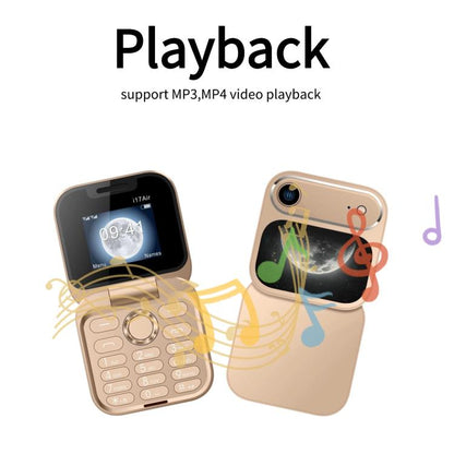 i17Air Mini Flip Dual Screen Phone, 1.8 inch, Support Bluetooth, FM, GSM, Dual SIM