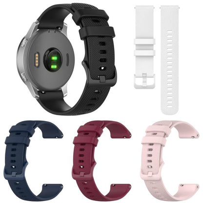 Lot de 5 bracelets de montre en silicone à carreaux unis xDfind, 18mm, 20mm, 22mm