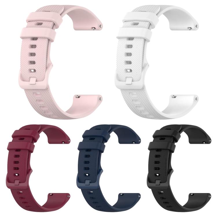 Lot de 5 bracelets de montre en silicone à carreaux unis xDfind, 18mm, 20mm, 22mm