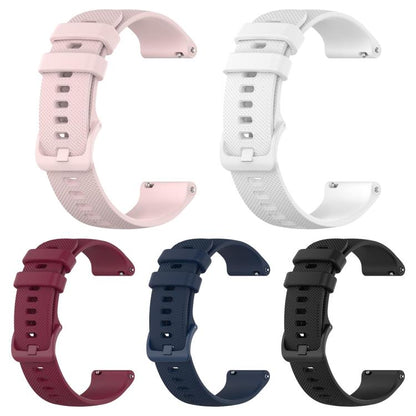 Lot de 5 bracelets de montre en silicone à carreaux unis xDfind, 18mm, 20mm, 22mm