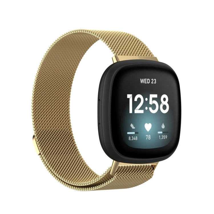 Pour Fitbit Versa 3 bracelet de montre de remplacement milanais, S 202mm, L 230mm