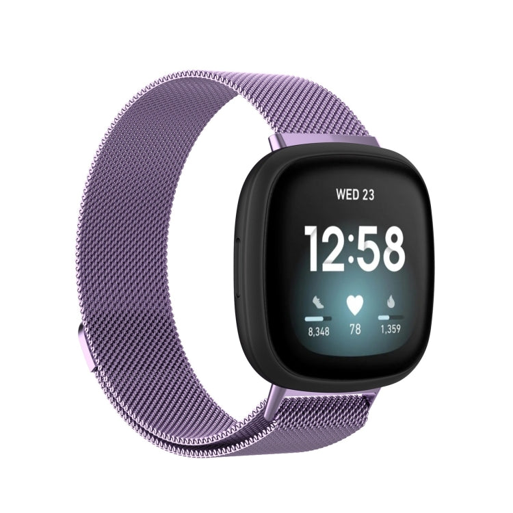 Pour Fitbit Versa 3 bracelet de montre de remplacement milanais, S 202mm, L 230mm