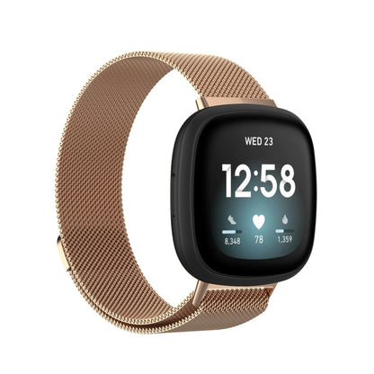Pour Fitbit Versa 3 bracelet de montre de remplacement milanais, S 202mm, L 230mm