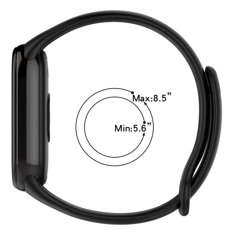 Lot de 5 bracelets de montre en silicone de couleur unie avec boucle métallique xDfind, For Xiaomi Smart Band 10 / 9 / 8