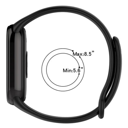 Lot de 5 bracelets de montre en silicone de couleur unie avec boucle métallique xDfind, For Xiaomi Smart Band 10 / 9 / 8