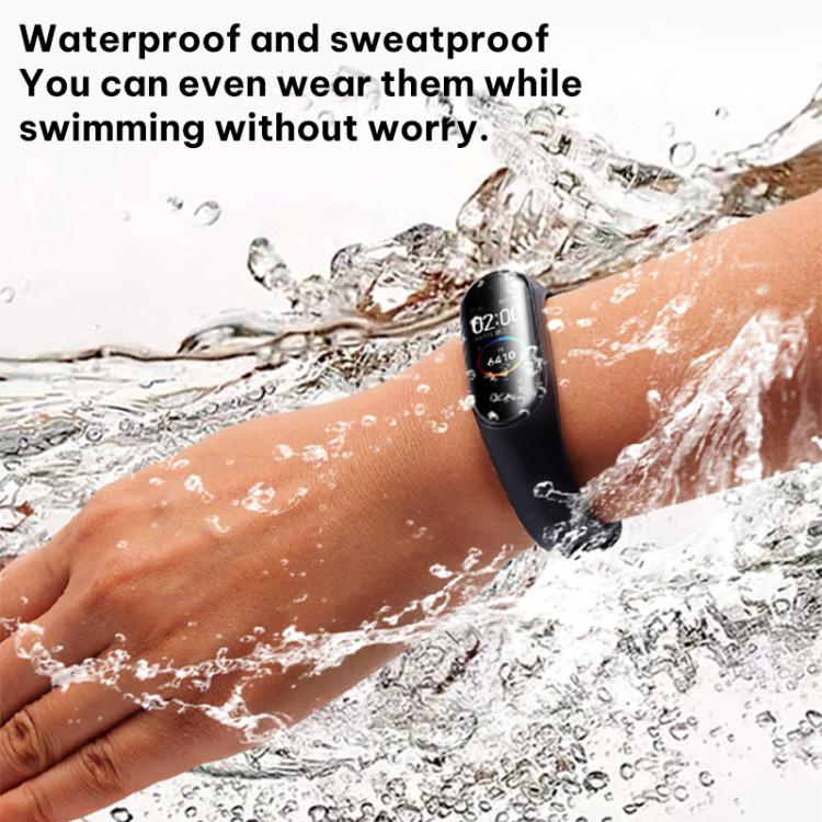 5 Pack xDfind Metal Buckle Solid Color Silicone Watch Band, For Xiaomi Smart Band 10 / 9 / 8