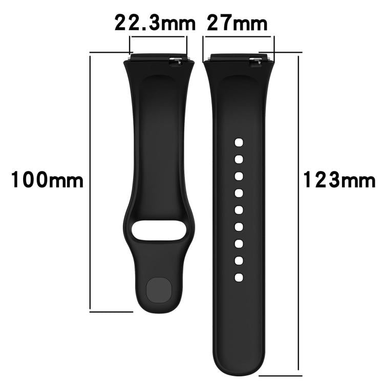 Lot de 5 bracelets de montre en silicone de couleur unie xDfind, For Redmi Watch 3 Active / Watch 3 Lite