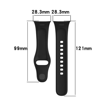 Lot de 5 bracelets de montre en silicone de couleur unie xDfind, avec bouton, For Redmi Watch 3