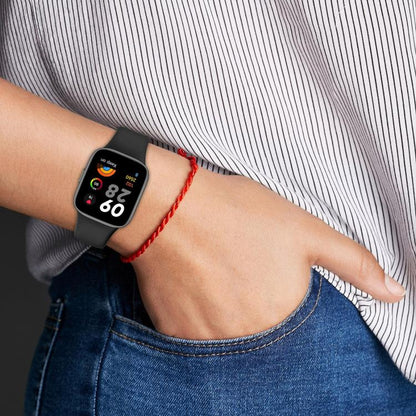 Lot de 5 bracelets de montre en silicone de couleur unie xDfind, avec bouton, For Redmi Watch 3