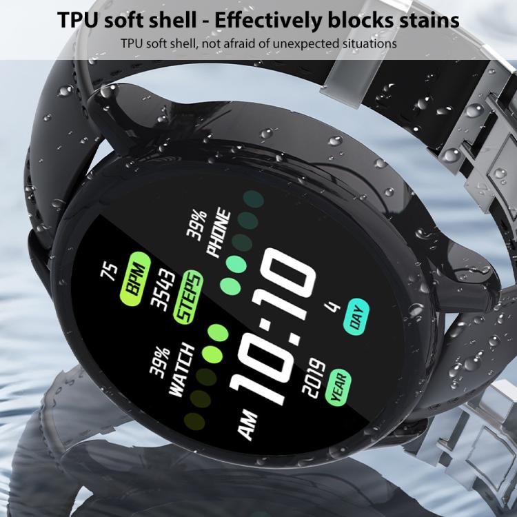 xDfind Film avec coque de montre en TPU électroplaqué intégrée, For Garmin Vivoactive 6