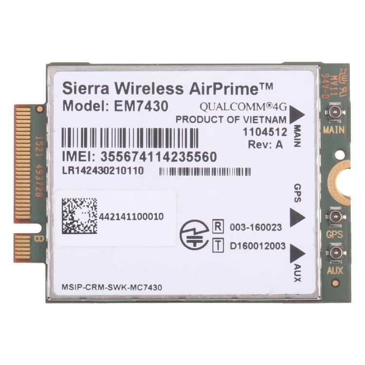 Module sans fil Sierra Wireless EM7430 LTE M2 4G Cat6 300M d'origine, EM7430