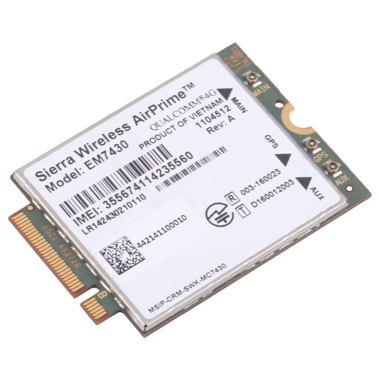 Module sans fil Sierra Wireless EM7430 LTE M2 4G Cat6 300M d'origine, EM7430