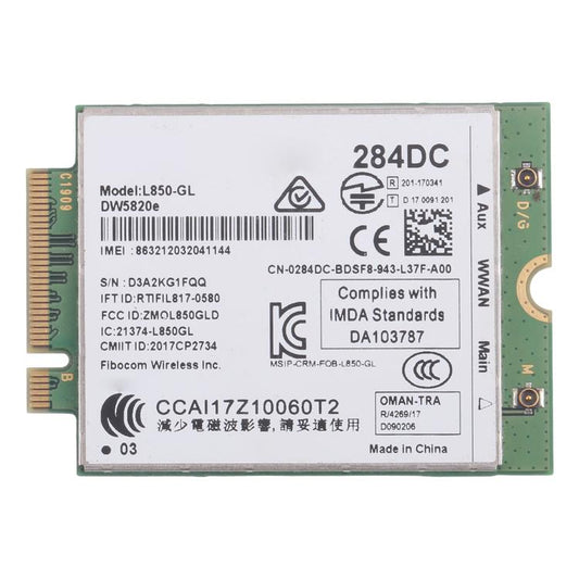 Module sans fil 4G L850-GL DW5820E 284DC pour DELL 5410, 5420, 5430, 3510 et 5530, L850-GL DW5820E