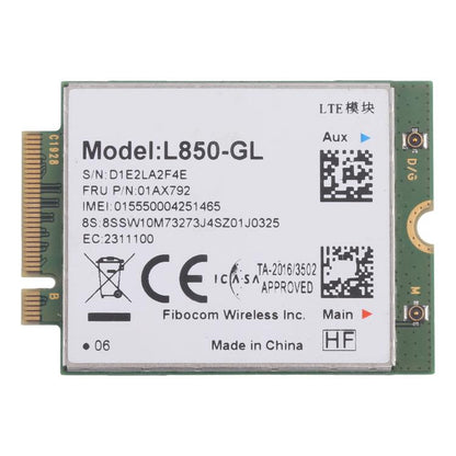 Module sans fil 4G L850-GL pour Lenovo Thinkpad X380 X390 L480 T480 T580 T14 X1C 01AX792, L850-GL 4G