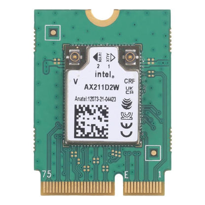 Carte sans fil WiFi 6E Intel AX211D2W M.2 double bande WiFi Bluetooth, AX211D2W