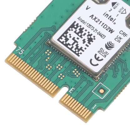Carte sans fil WiFi 6E Intel AX211D2W M.2 double bande WiFi Bluetooth, AX211D2W