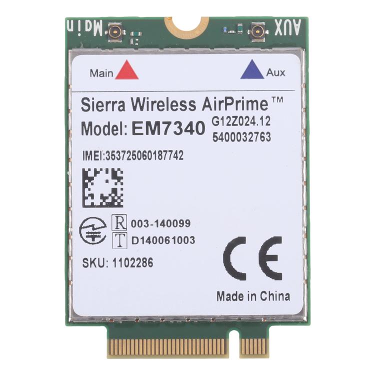 EM7340 4G WWAN LTE/HSPA+ M.2 Wireless Module For M.2 Machine, Not Support HP/Lenovo Laptops, EM7340