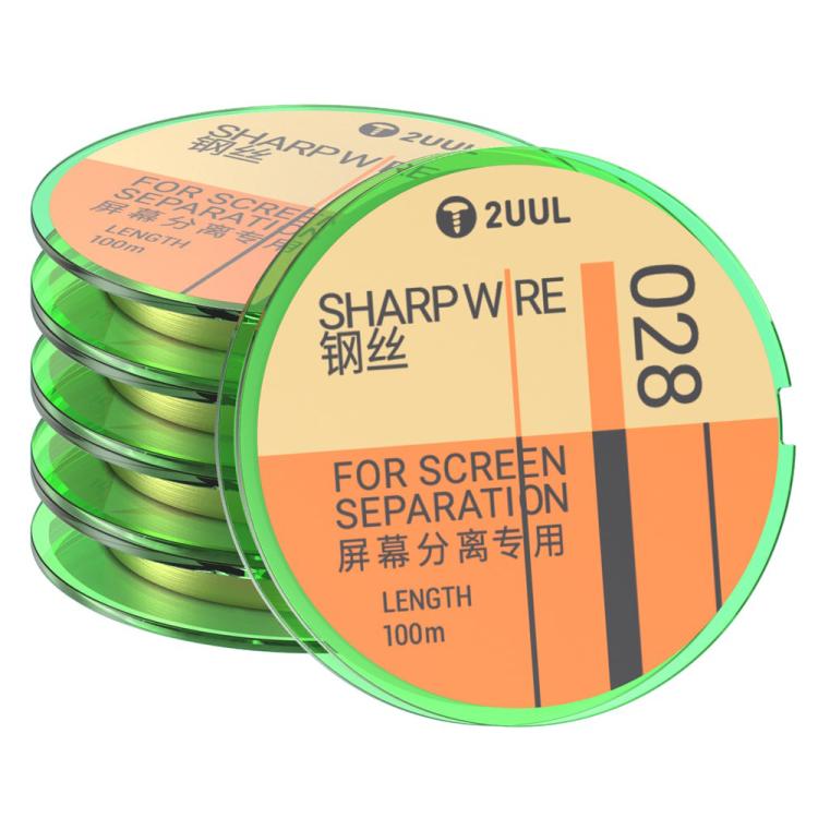 Fil diamanté en acier spécial 2UUL série GS 5 en 1, 100 m, 020, 028, 035, 045