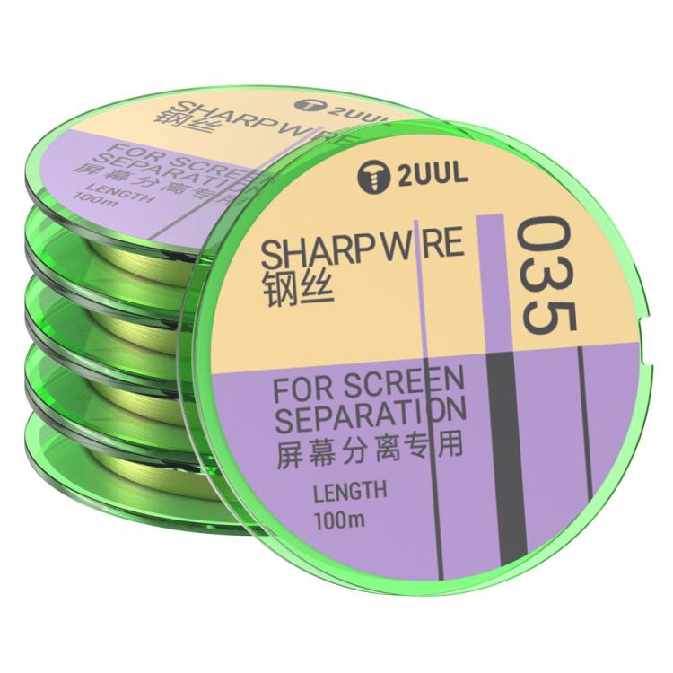 Fil diamanté en acier spécial 2UUL série GS 5 en 1, 100 m, 020, 028, 035, 045