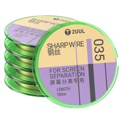Fil diamanté en acier spécial 2UUL série GS 5 en 1, 100 m, 020, 028, 035, 045