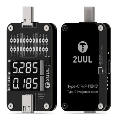 Testeur de diagnostic complet pour port Type-C 2UUL PW32 avec détection de charge en temps réel, 2UUL PW32