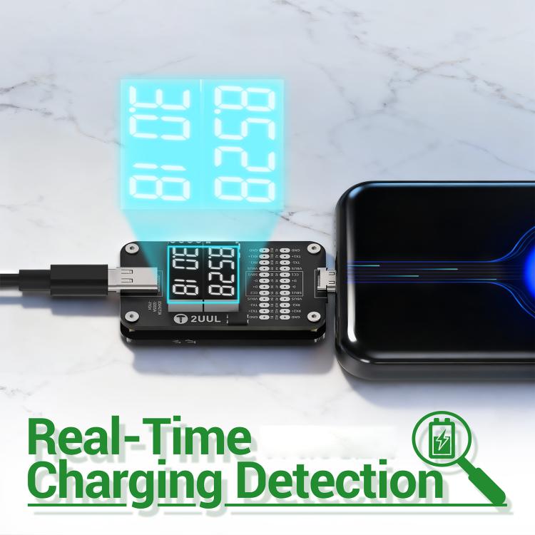 Testeur de diagnostic complet pour port Type-C 2UUL PW32 avec détection de charge en temps réel, 2UUL PW32
