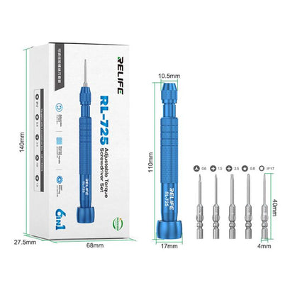 Jeu de tournevis dynamométriques réglables RELIFE RL-725, RELIFE RL-725