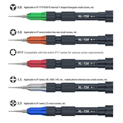 Jeu de tournevis de précision magnétique 3D RELIFE RL-726A 5 en 1, RELIFE RL-726A