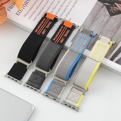 Lot de 5 bracelets de montre xDfind à double section et boucle métallique, en nylon tressé., For Apple Watch 42 / 44 / 45 / 46 / 49mm, For Apple Watch 38 / 40 / 41 / S11 42mm