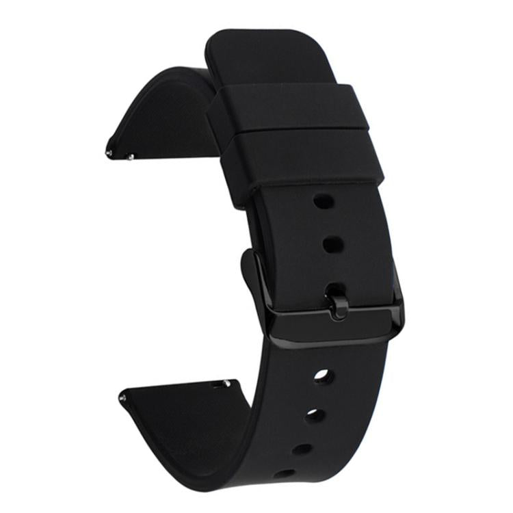 Bracelet de montre xDfind en acier inoxydable noir avec boucle ardillon et silicone étanche., 10mm, 12mm, 14mm, 15mm, 16mm