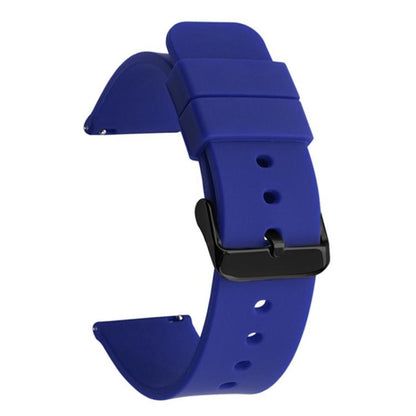 Bracelet de montre xDfind en acier inoxydable noir avec boucle ardillon et silicone étanche., 10mm, 12mm, 14mm, 15mm, 16mm