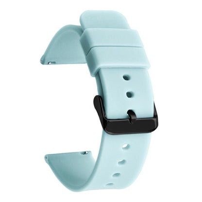 Bracelet de montre xDfind en acier inoxydable noir avec boucle ardillon et silicone étanche., 10mm, 12mm, 14mm, 15mm, 16mm