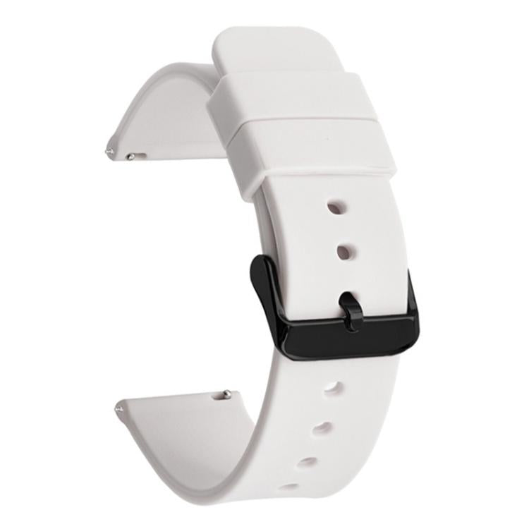 Bracelet de montre xDfind en acier inoxydable noir avec boucle ardillon et silicone étanche., 10mm, 12mm, 14mm, 15mm, 16mm